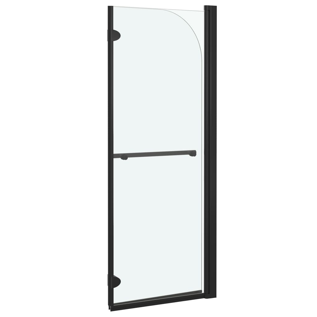 Taittuva suihkukaappi 2 paneelia ESG 95x140 cm musta - Sisustajankoti.fi