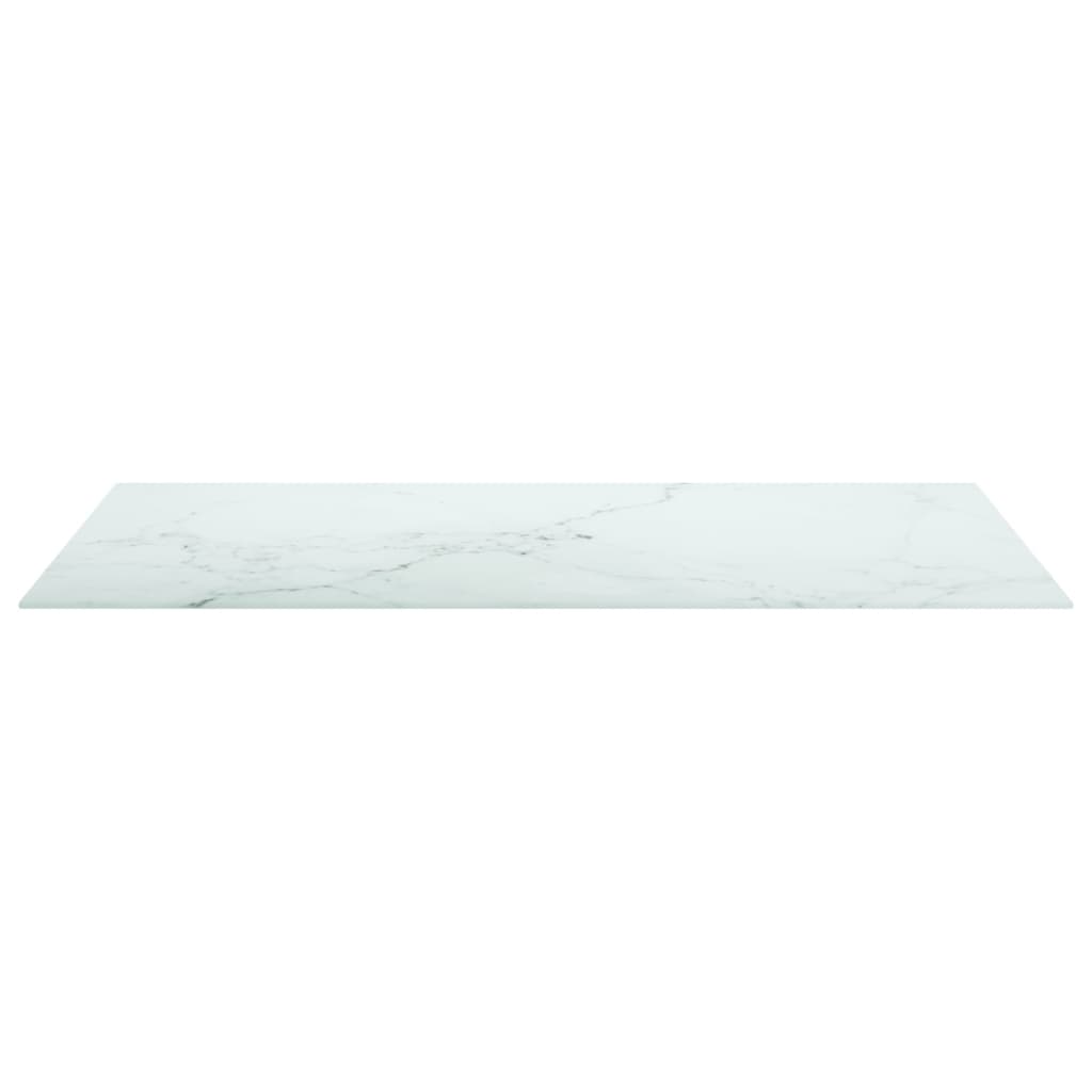 Pöytälevy valkoinen 100x62 cm 8 mm karkaistu lasi marmorikuvio - Sisustajankoti.fi