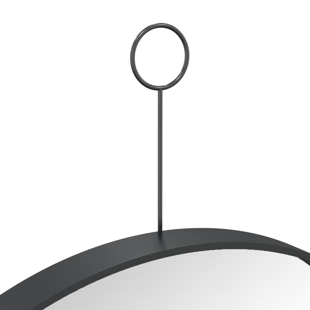 Riippuva peili koukulla 40 cm musta - Sisustajankoti.fi