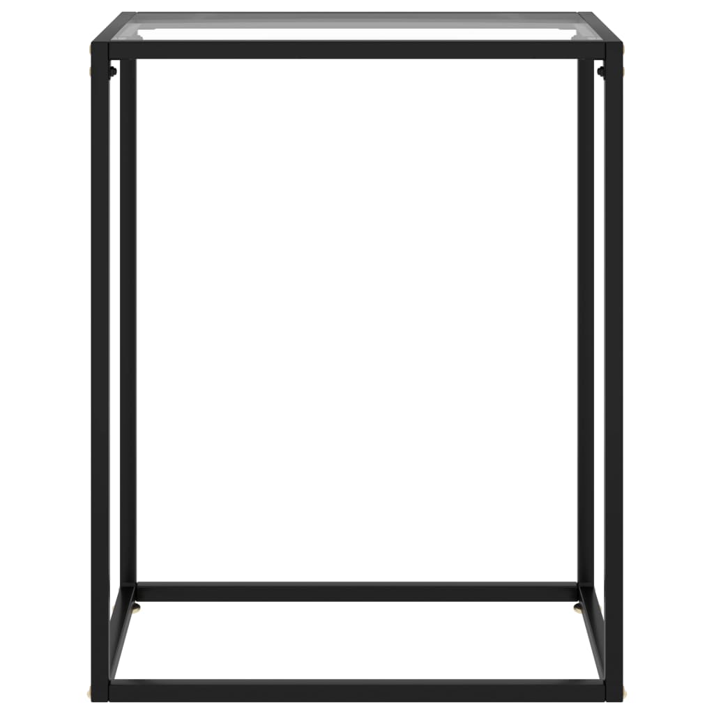 Konsolipöytä läpinäkyvä 60x35x75 cm karkaistu lasi - Sisustajankoti.fi