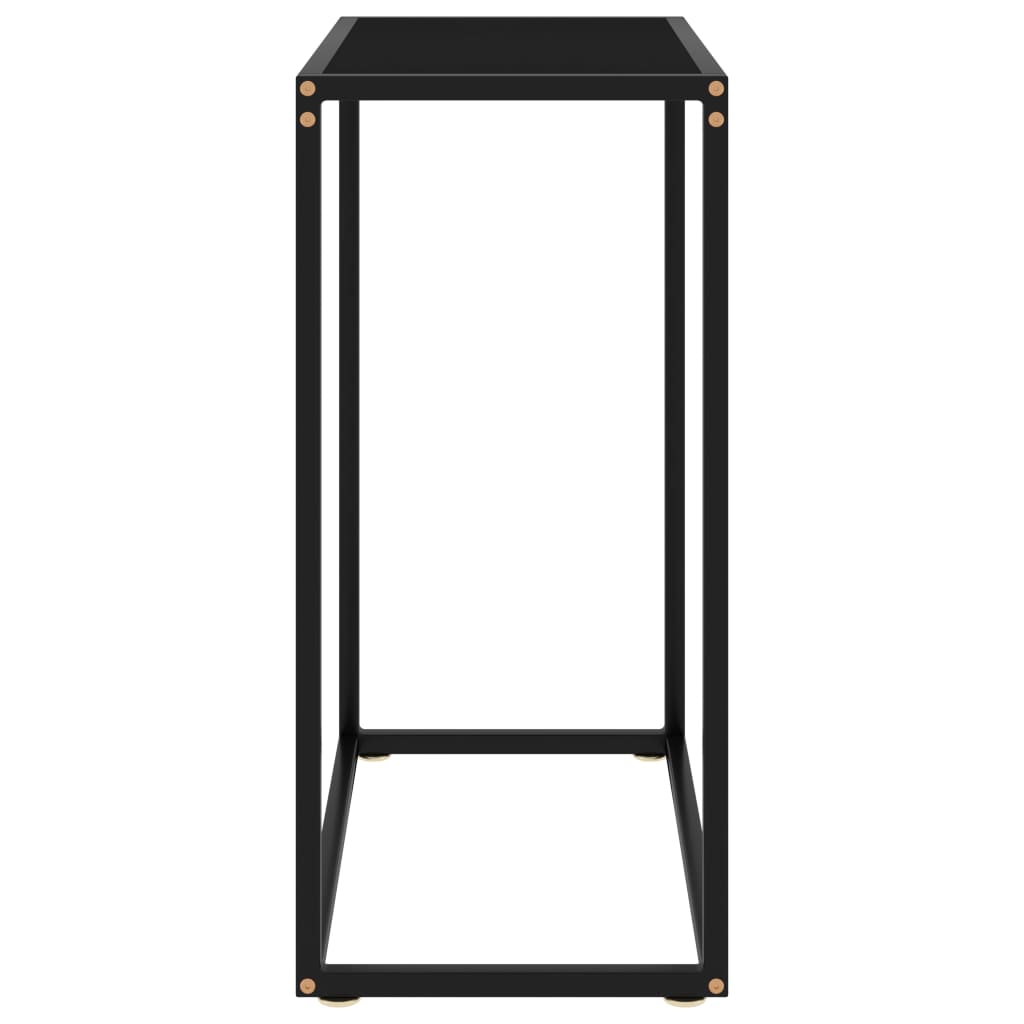 Konsolipöytä musta 60x35x75 cm karkaistu lasi - Sisustajankoti.fi