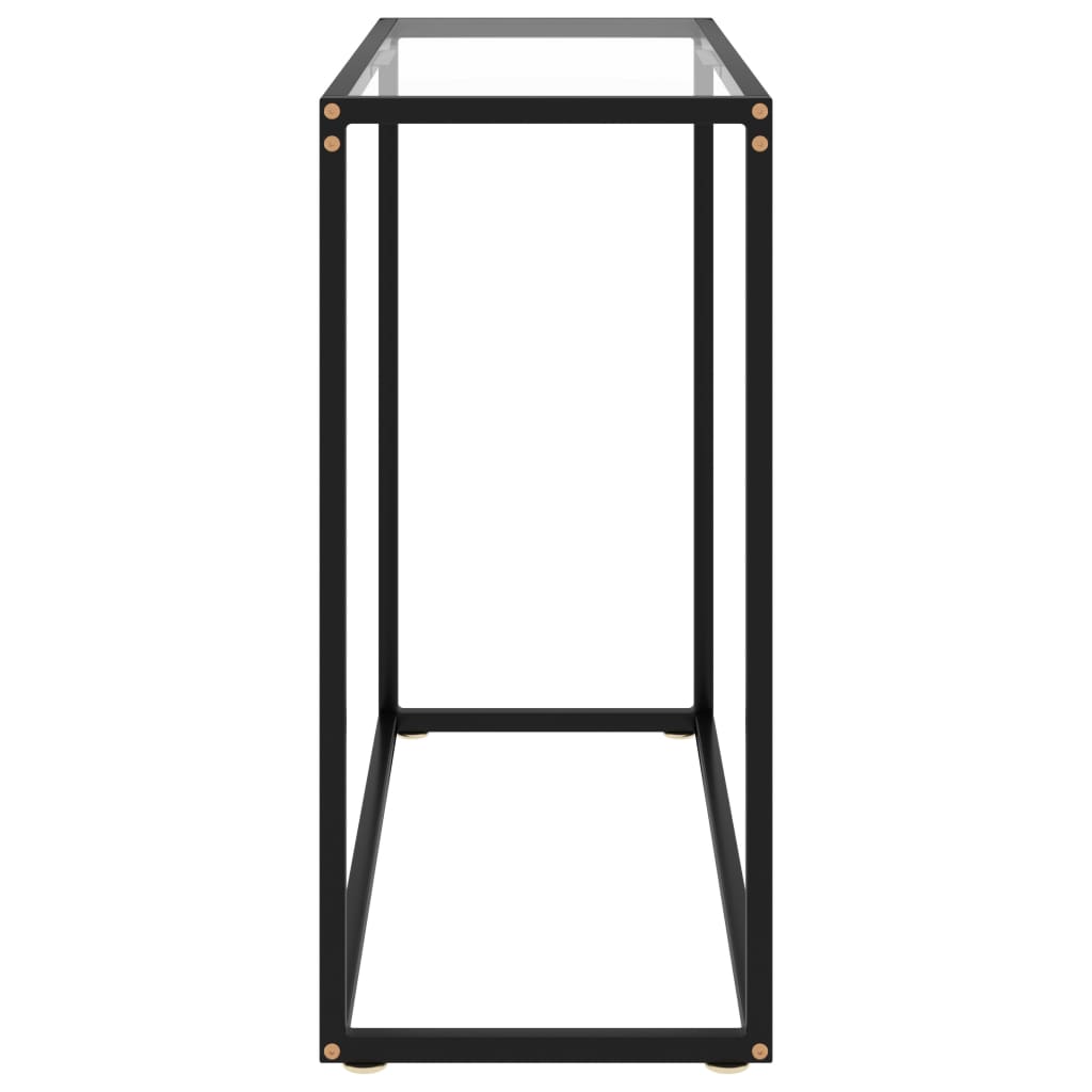 Konsolipöytä läpinäkyvä 80x35x75 cm karkaistu lasi - Sisustajankoti.fi