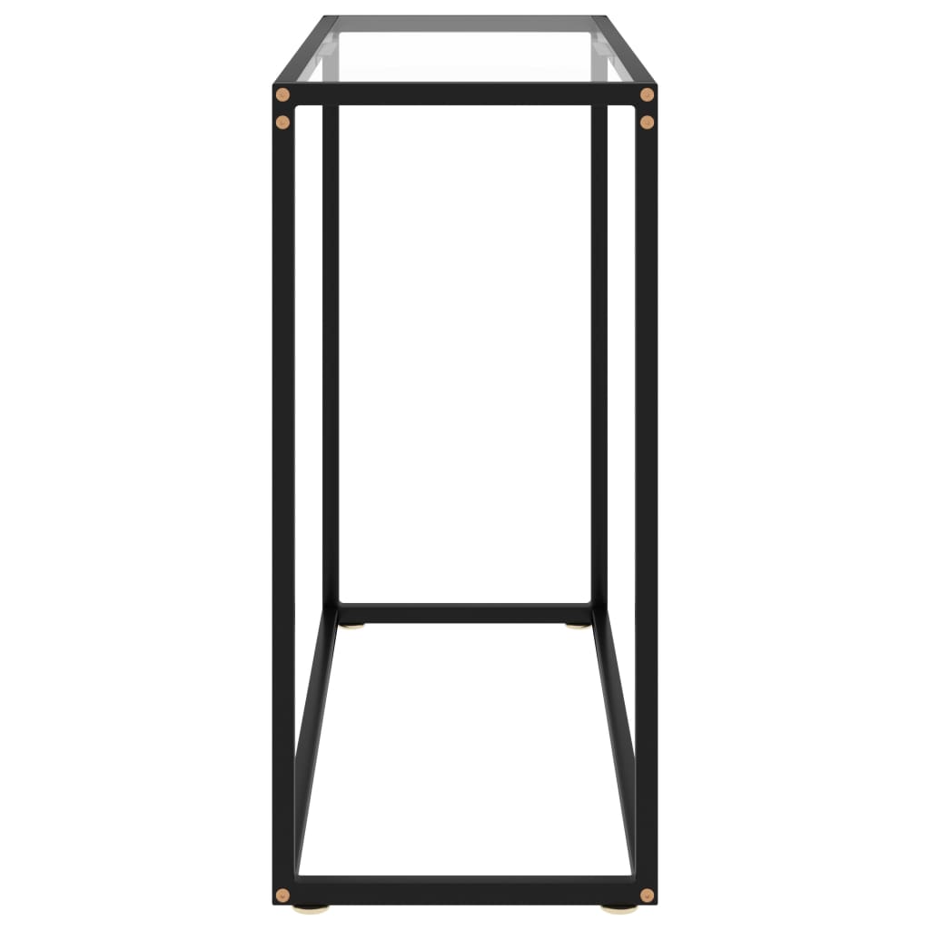 Konsolipöytä läpinäkyvä 80x35x75 cm karkaistu lasi - Sisustajankoti.fi