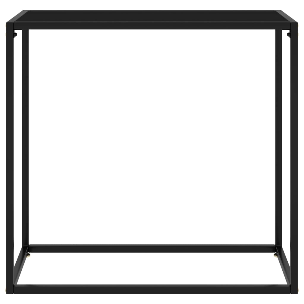 Konsolipöytä musta 80x35x75 cm karkaistu lasi - Sisustajankoti.fi