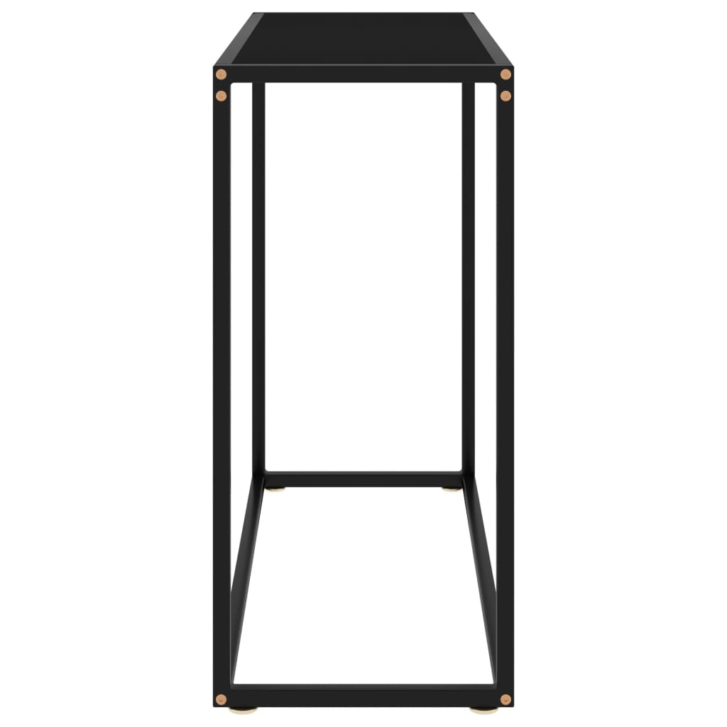 Konsolipöytä musta 80x35x75 cm karkaistu lasi - Sisustajankoti.fi