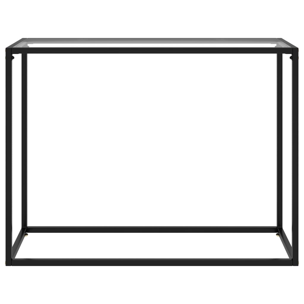 Konsolipöytä läpinäkyvä 100x35x75 cm karkaistu lasi - Sisustajankoti.fi
