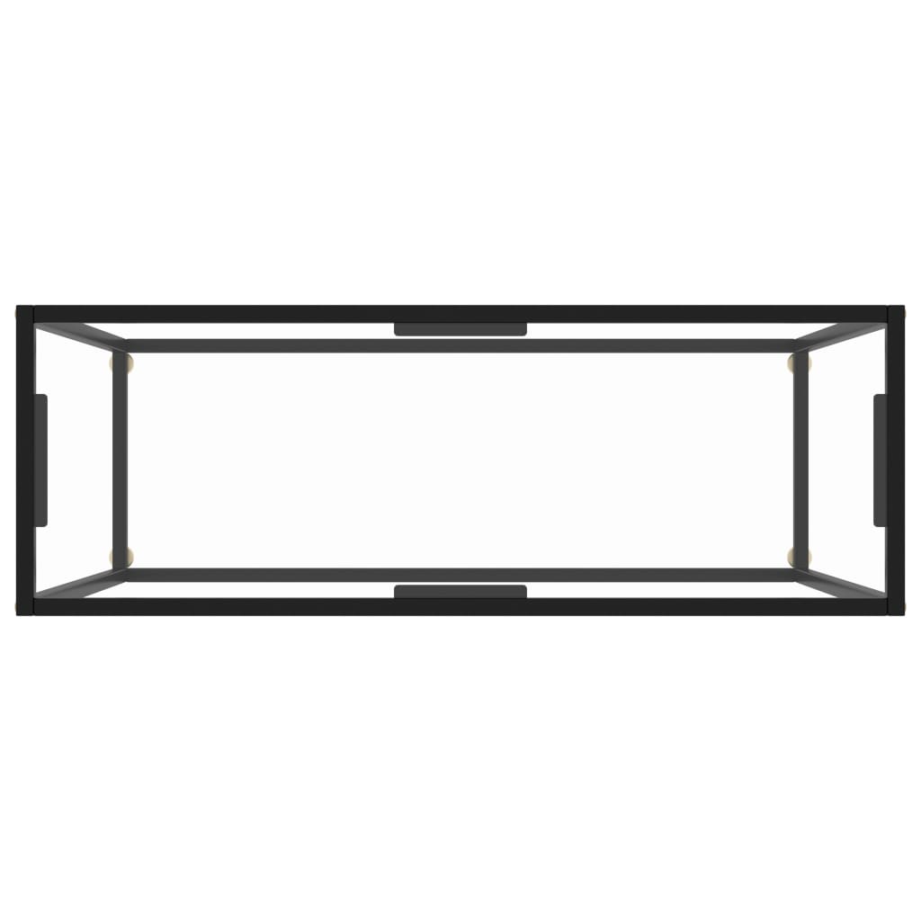 Konsolipöytä läpinäkyvä 100x35x75 cm karkaistu lasi - Sisustajankoti.fi