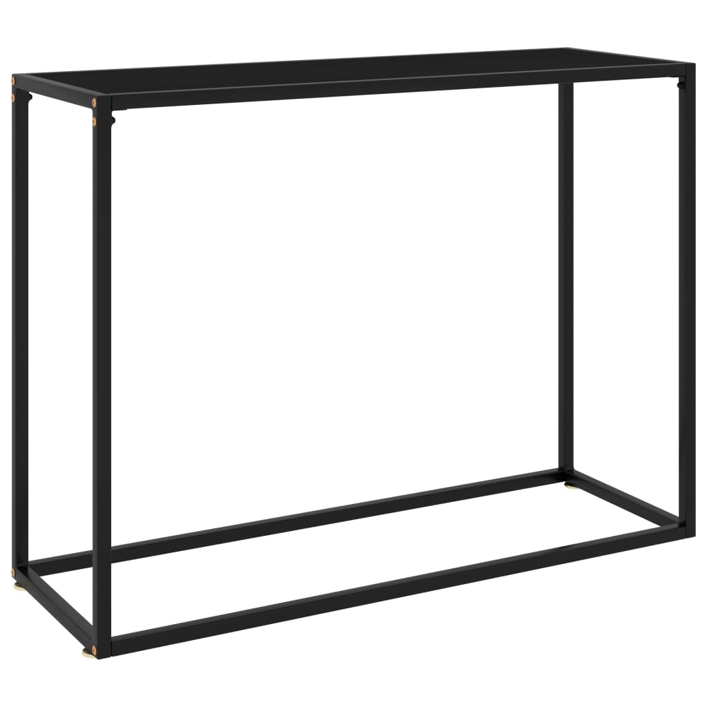 Konsolipöytä musta 100x35x75 cm karkaistu lasi - Sisustajankoti.fi