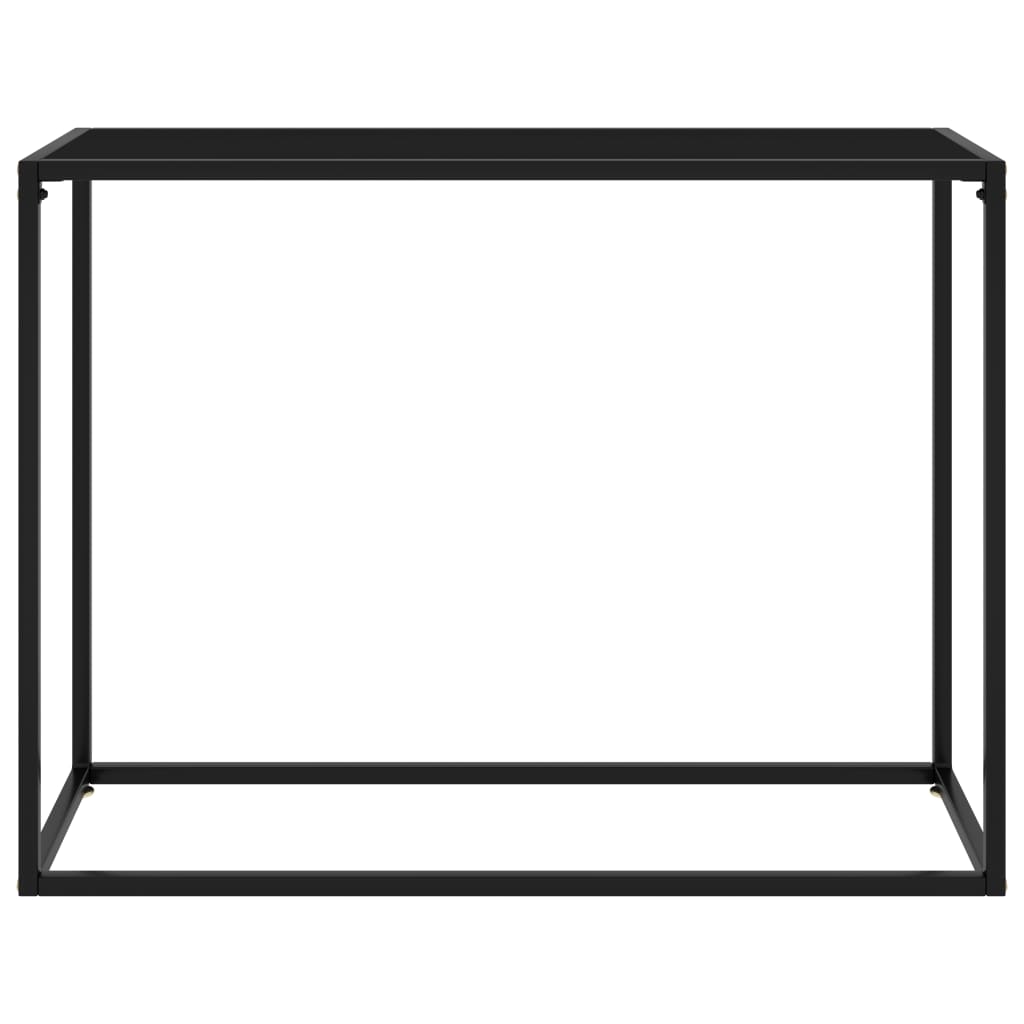 Konsolipöytä musta 100x35x75 cm karkaistu lasi - Sisustajankoti.fi