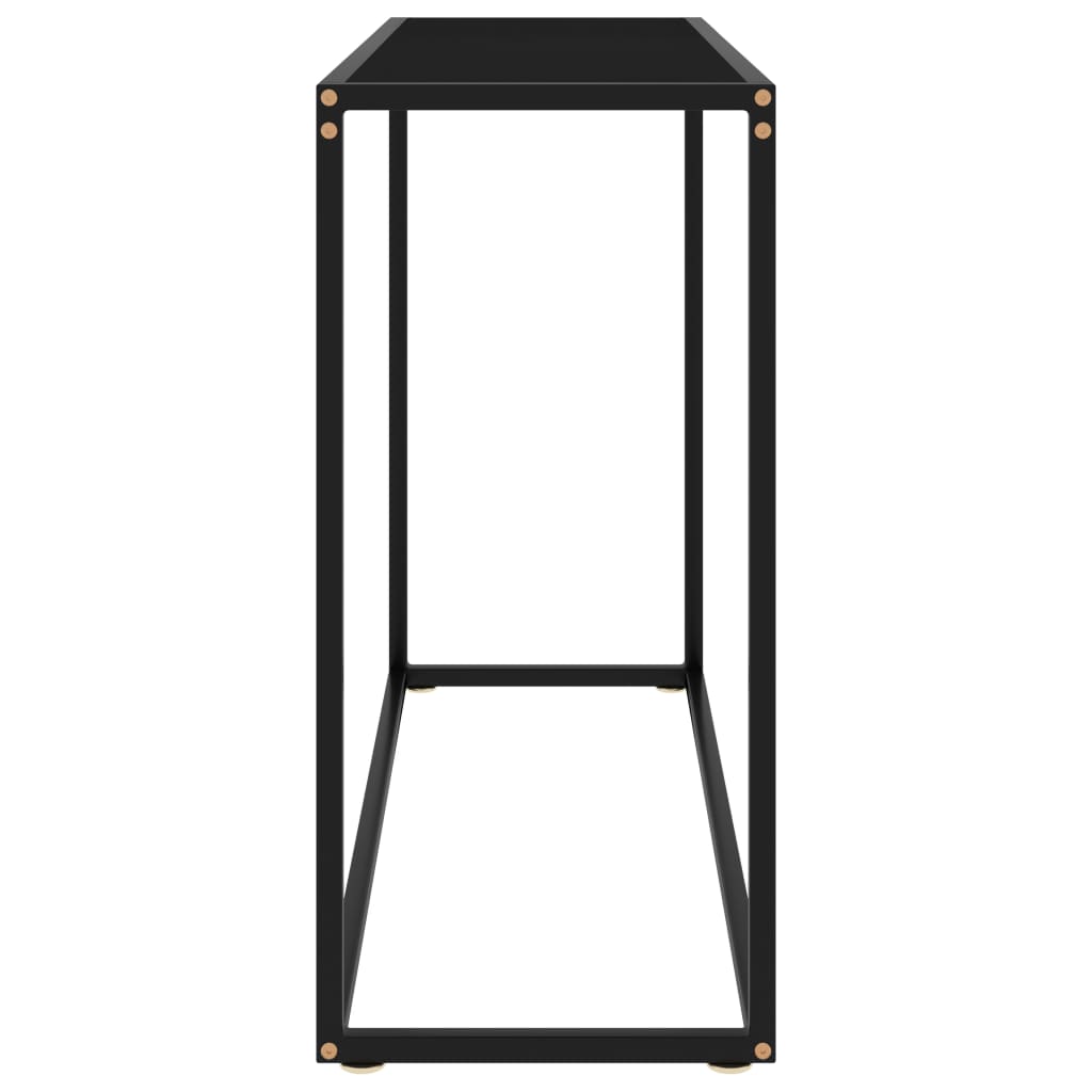 Konsolipöytä musta 100x35x75 cm karkaistu lasi - Sisustajankoti.fi