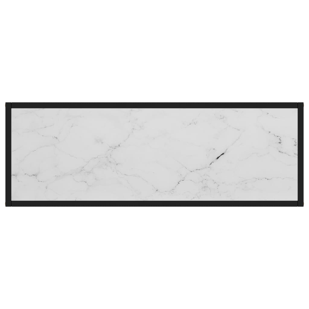 Konsolipöytä valkoinen 100x35x75 cm karkaistu lasi - Sisustajankoti.fi