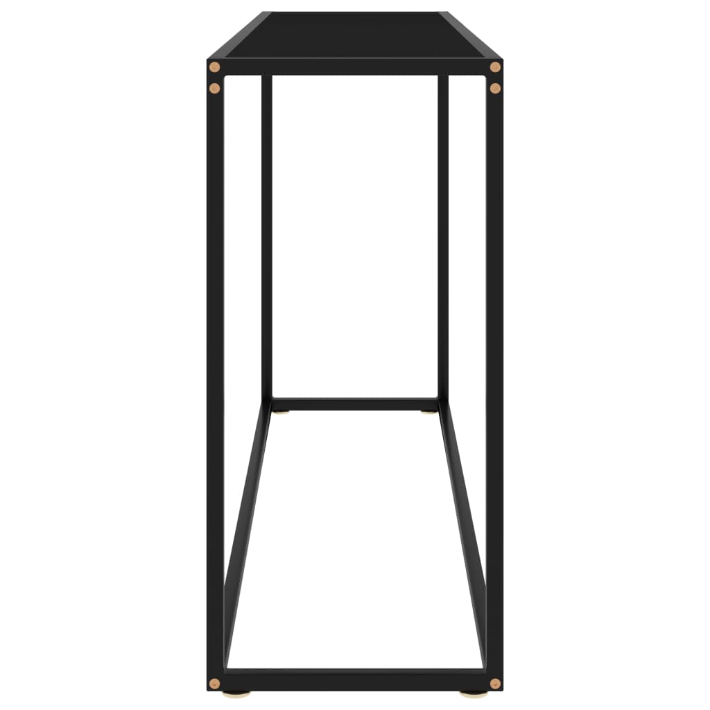 Konsolipöytä musta 120x35x75 cm karkaistu lasi - Sisustajankoti.fi