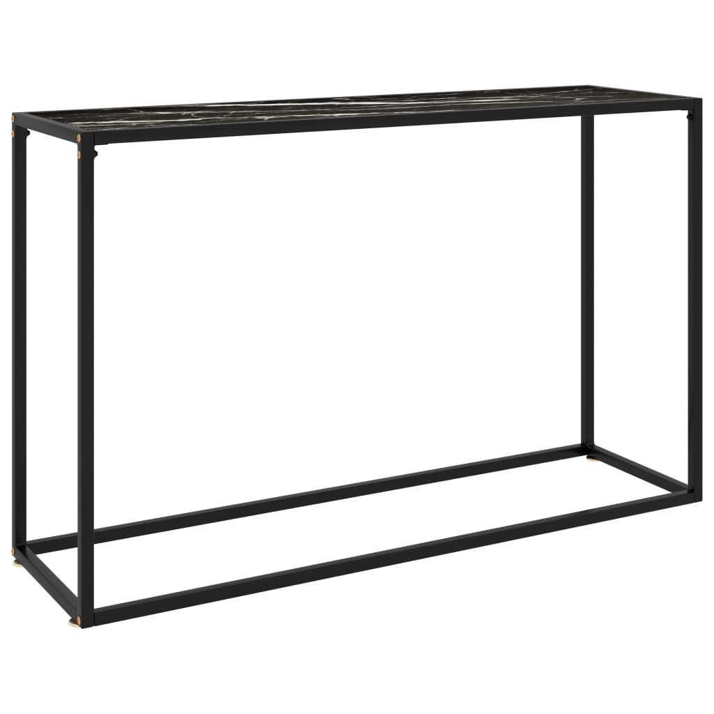 Konsolipöytä musta 120x35x75 cm karkaistu lasi - Sisustajankoti.fi