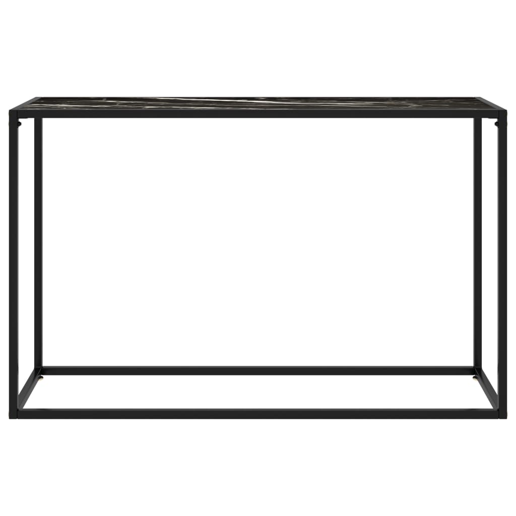 Konsolipöytä musta 120x35x75 cm karkaistu lasi - Sisustajankoti.fi