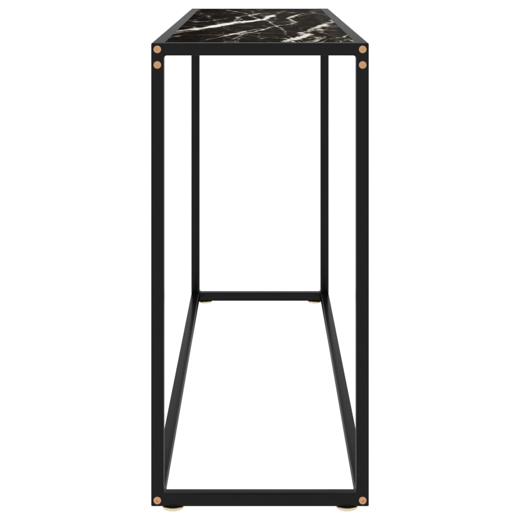 Konsolipöytä musta 120x35x75 cm karkaistu lasi - Sisustajankoti.fi