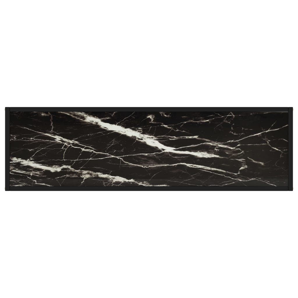 Konsolipöytä musta 120x35x75 cm karkaistu lasi - Sisustajankoti.fi