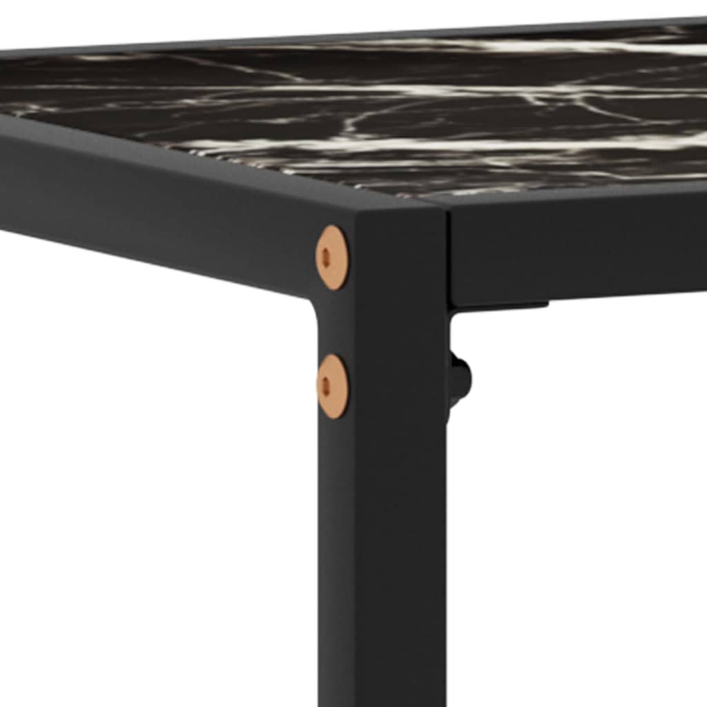 Konsolipöytä musta 120x35x75 cm karkaistu lasi - Sisustajankoti.fi