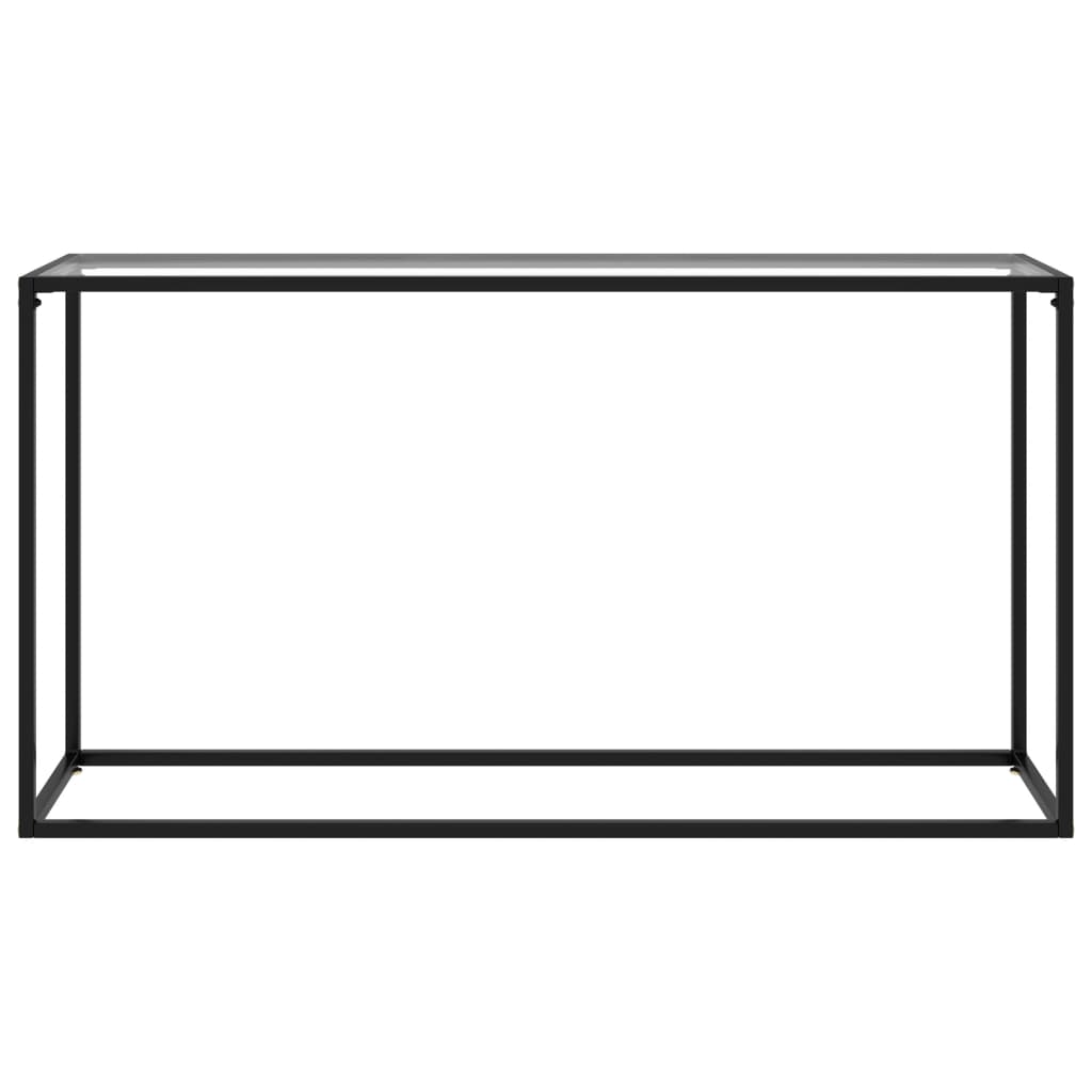 Konsolipöytä läpinäkyvä 140x35x75 cm karkaistu lasi - Sisustajankoti.fi