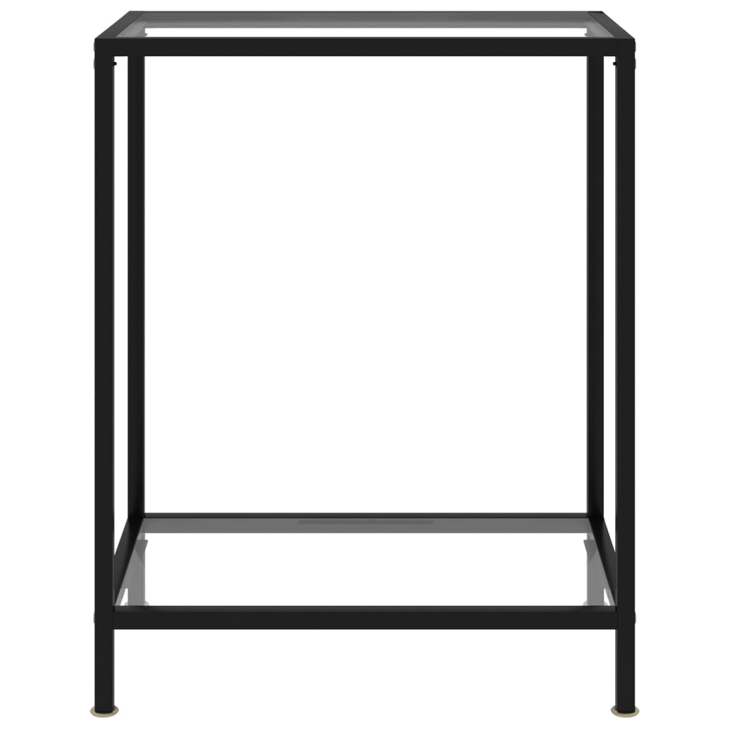 Konsolipöytä läpinäkyvä 60x35x75 cm karkaistu lasi - Sisustajankoti.fi