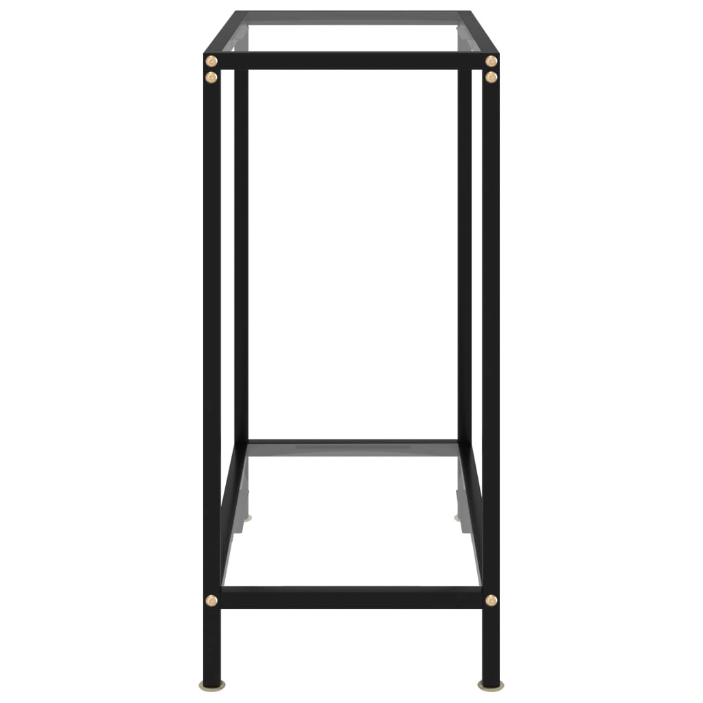 Konsolipöytä läpinäkyvä 60x35x75 cm karkaistu lasi - Sisustajankoti.fi