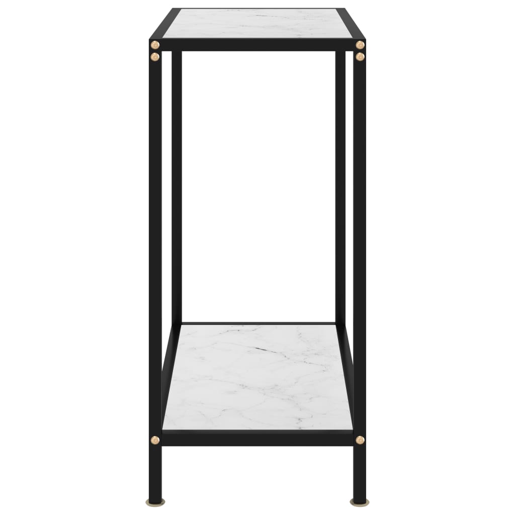 Konsolipöytä valkoinen 60x35x75 cm karkaistu lasi - Sisustajankoti.fi