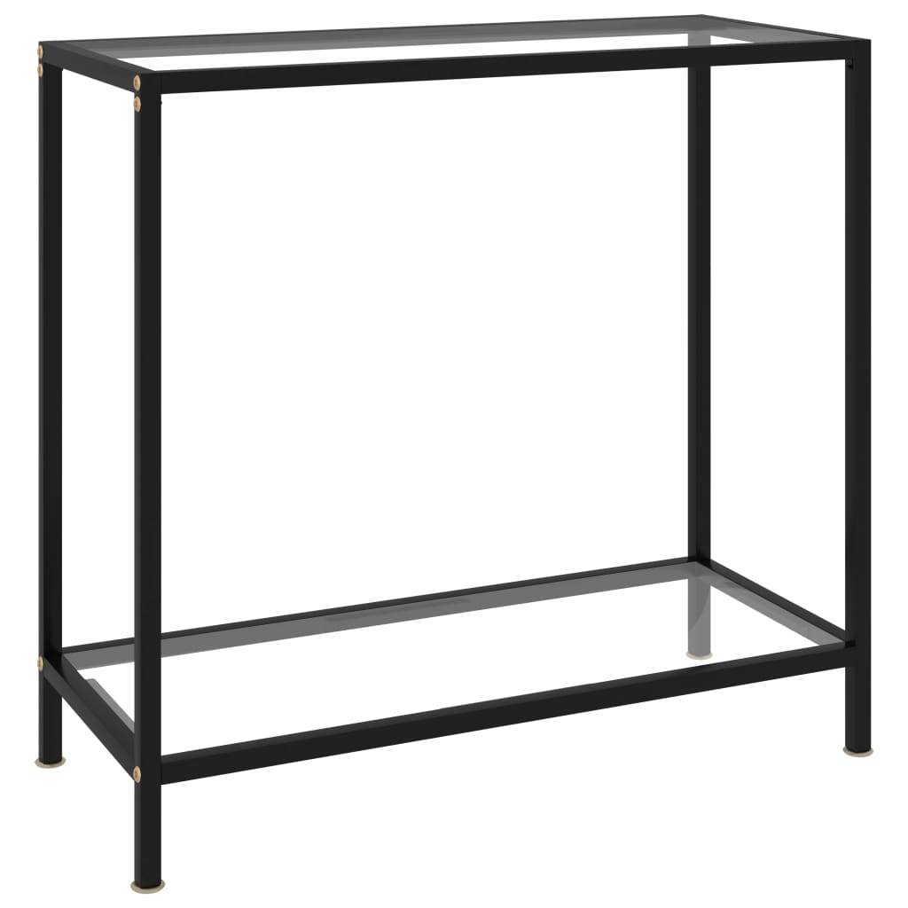 Konsolipöytä läpinäkyvä 80x35x75 cm karkaistu lasi - Sisustajankoti.fi