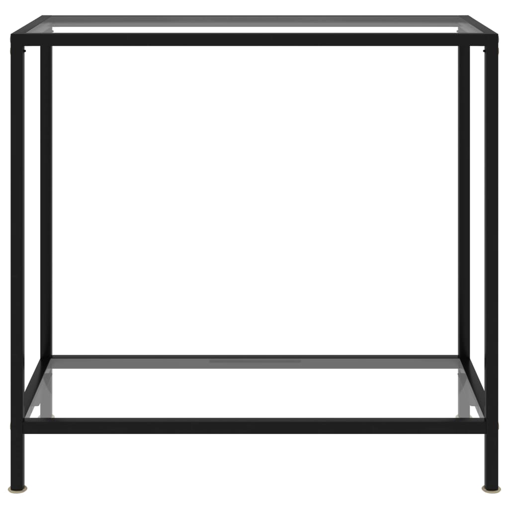 Konsolipöytä läpinäkyvä 80x35x75 cm karkaistu lasi - Sisustajankoti.fi