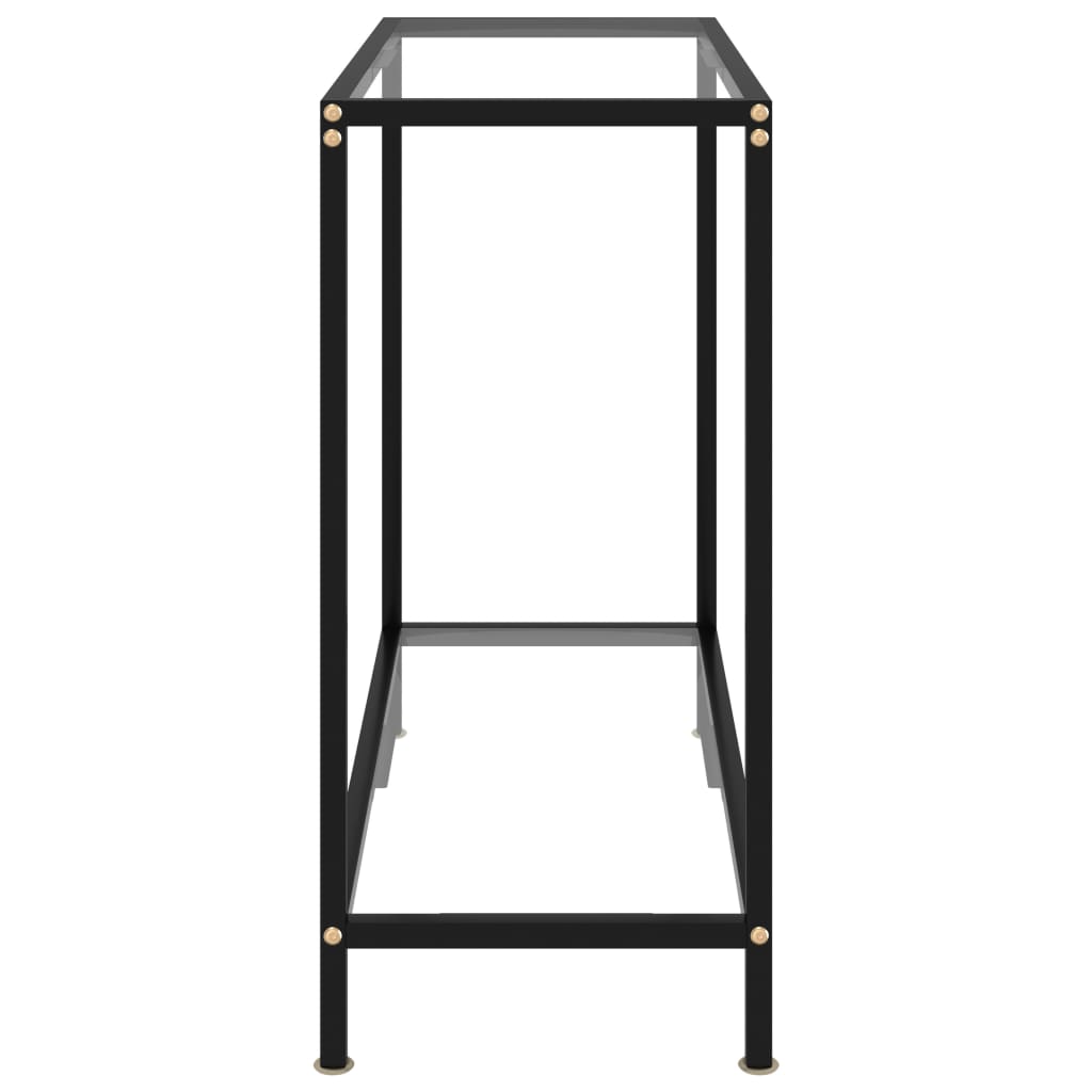 Konsolipöytä läpinäkyvä 80x35x75 cm karkaistu lasi - Sisustajankoti.fi