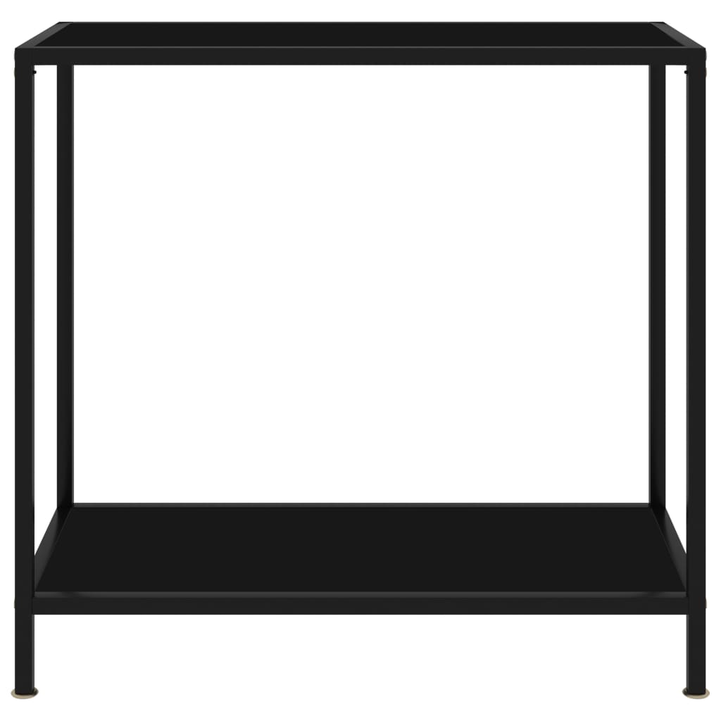Konsolipöytä musta 80x35x75 cm karkaistu lasi - Sisustajankoti.fi