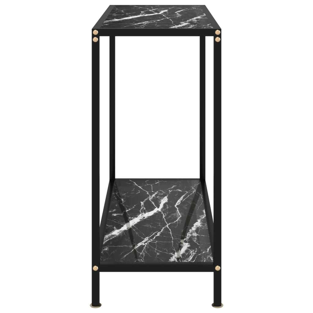 Konsolipöytä musta 80x35x75 cm karkaistu lasi - Sisustajankoti.fi