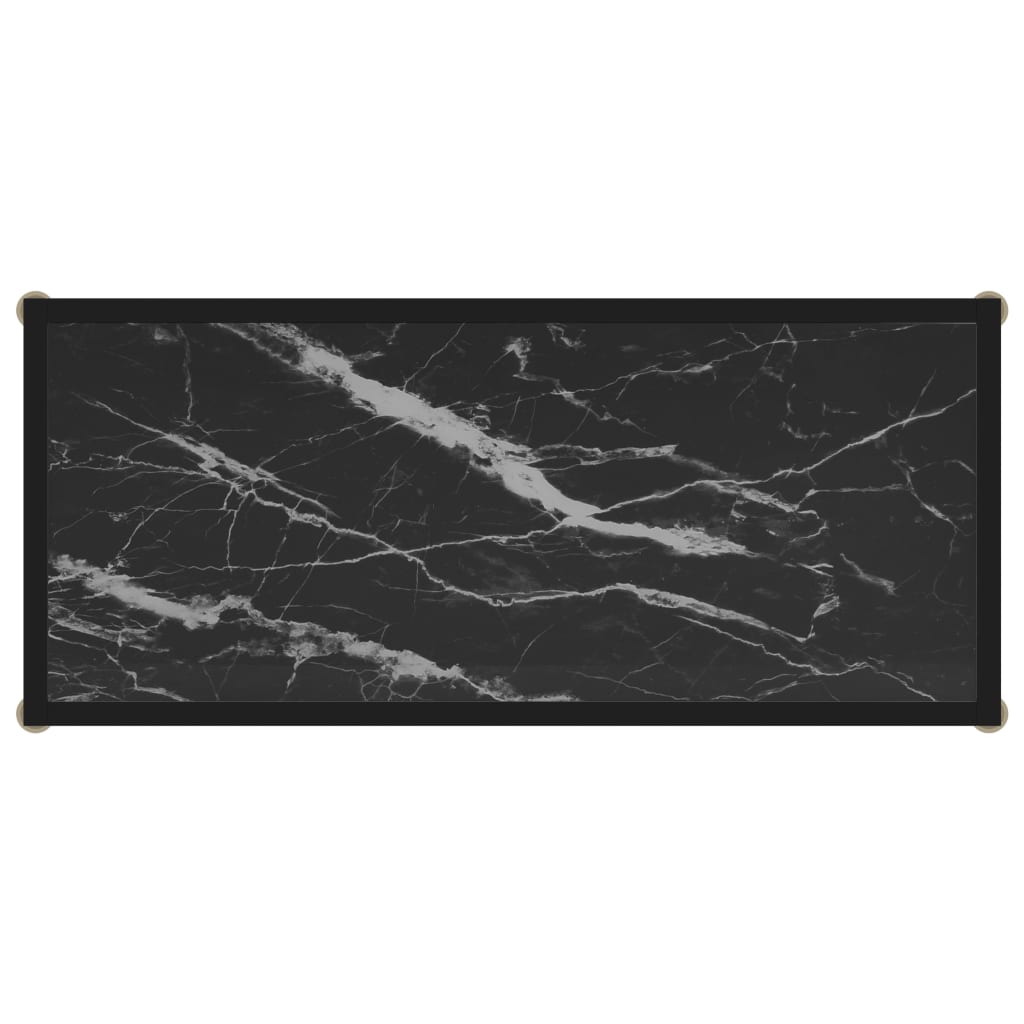 Konsolipöytä musta 80x35x75 cm karkaistu lasi - Sisustajankoti.fi