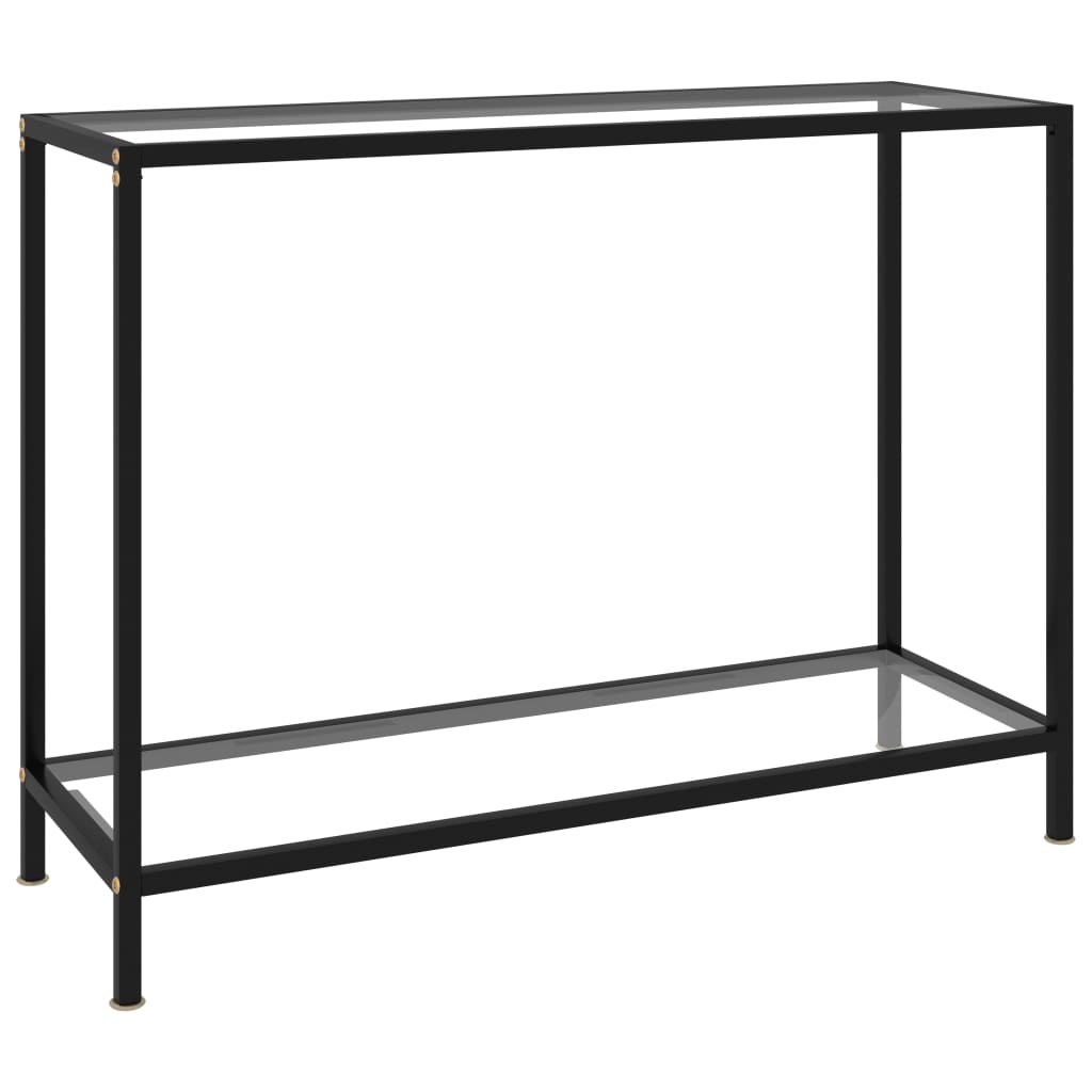 Konsolipöytä läpinäkyvä 100x35x75 cm karkaistu lasi - Sisustajankoti.fi