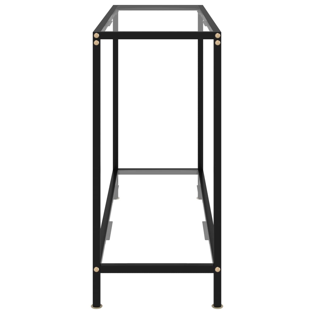 Konsolipöytä läpinäkyvä 100x35x75 cm karkaistu lasi - Sisustajankoti.fi
