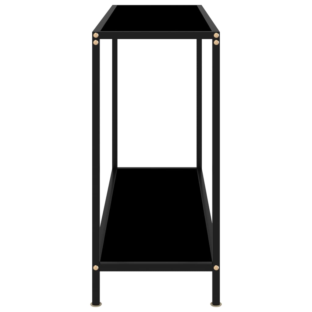Konsolipöytä musta 100x35x75 cm karkaistu lasi - Sisustajankoti.fi