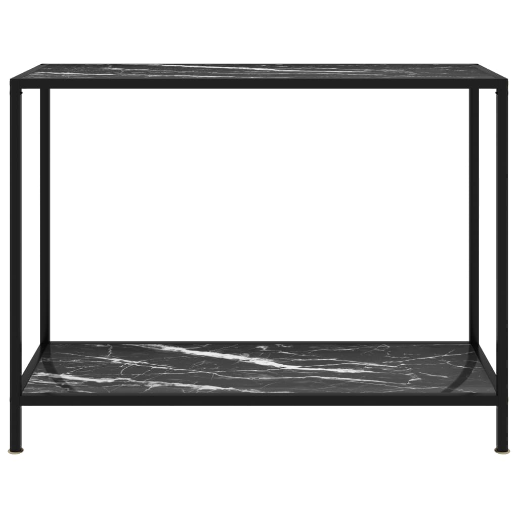 Konsolipöytä musta 100x35x75 cm karkaistu lasi - Sisustajankoti.fi
