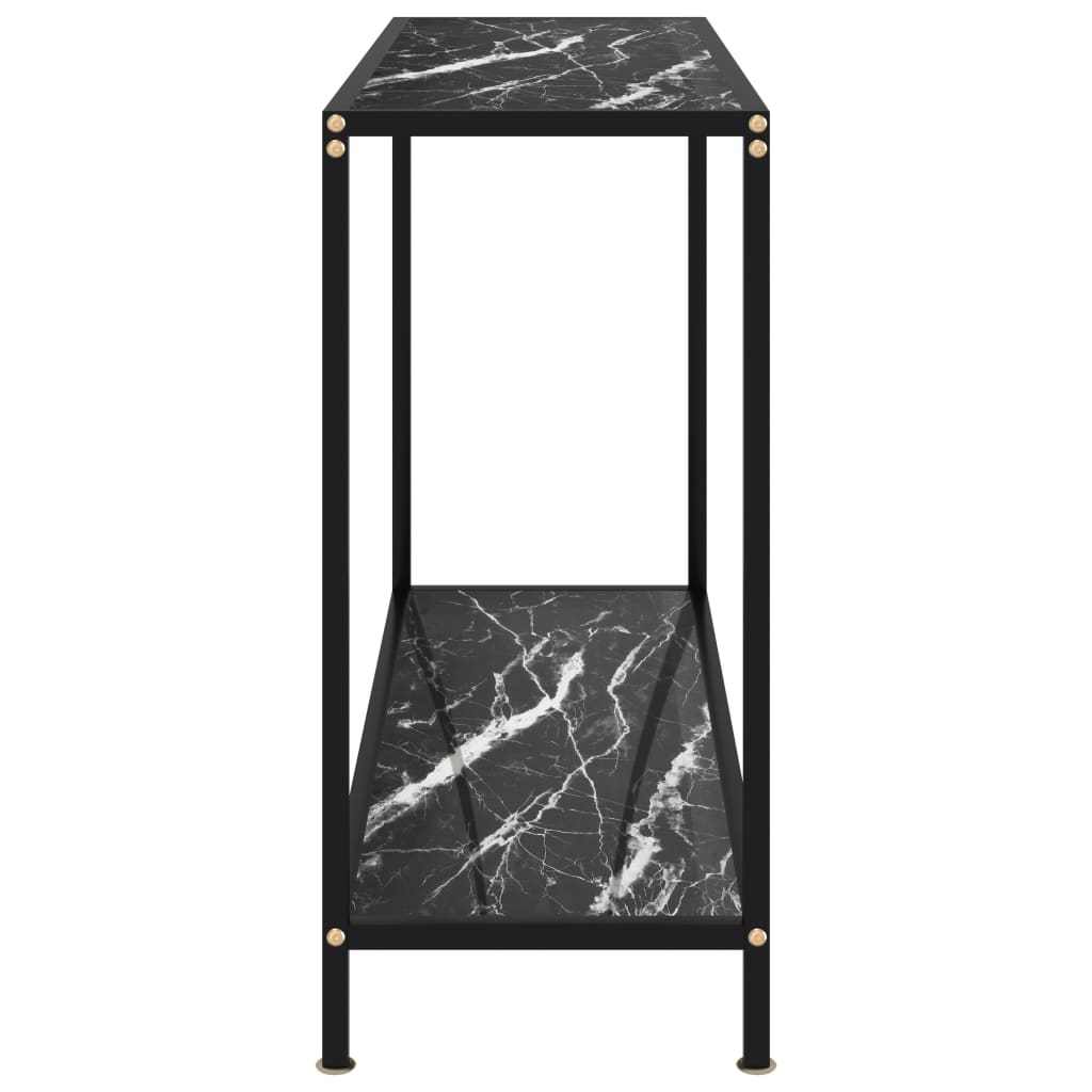 Konsolipöytä musta 100x35x75 cm karkaistu lasi - Sisustajankoti.fi