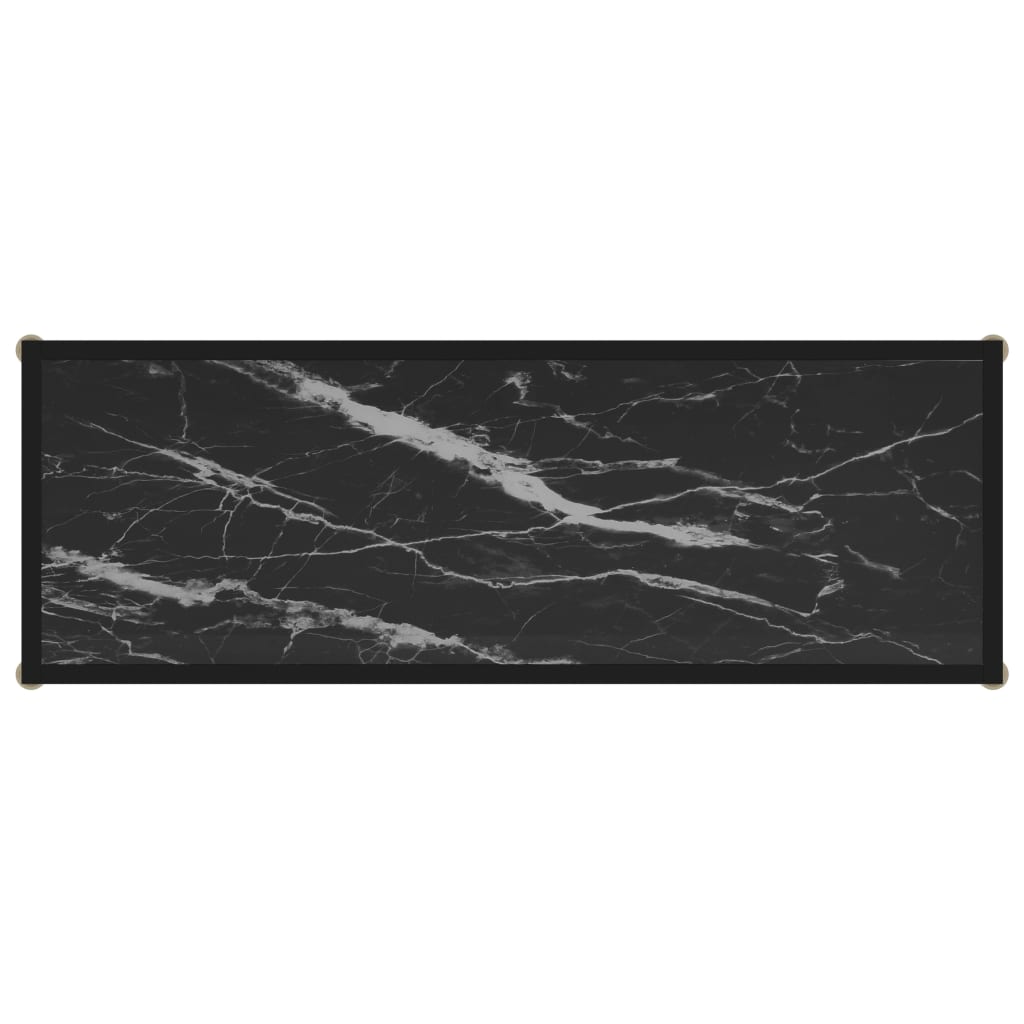 Konsolipöytä musta 100x35x75 cm karkaistu lasi - Sisustajankoti.fi