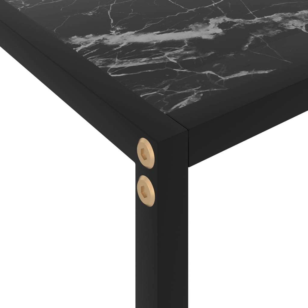 Konsolipöytä musta 100x35x75 cm karkaistu lasi - Sisustajankoti.fi