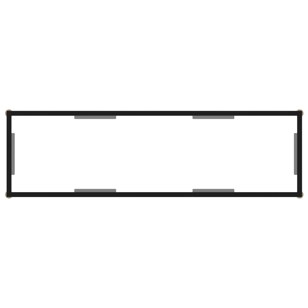 Konsolipöytä läpinäkyvä 120x35x75 cm karkaistu lasi - Sisustajankoti.fi