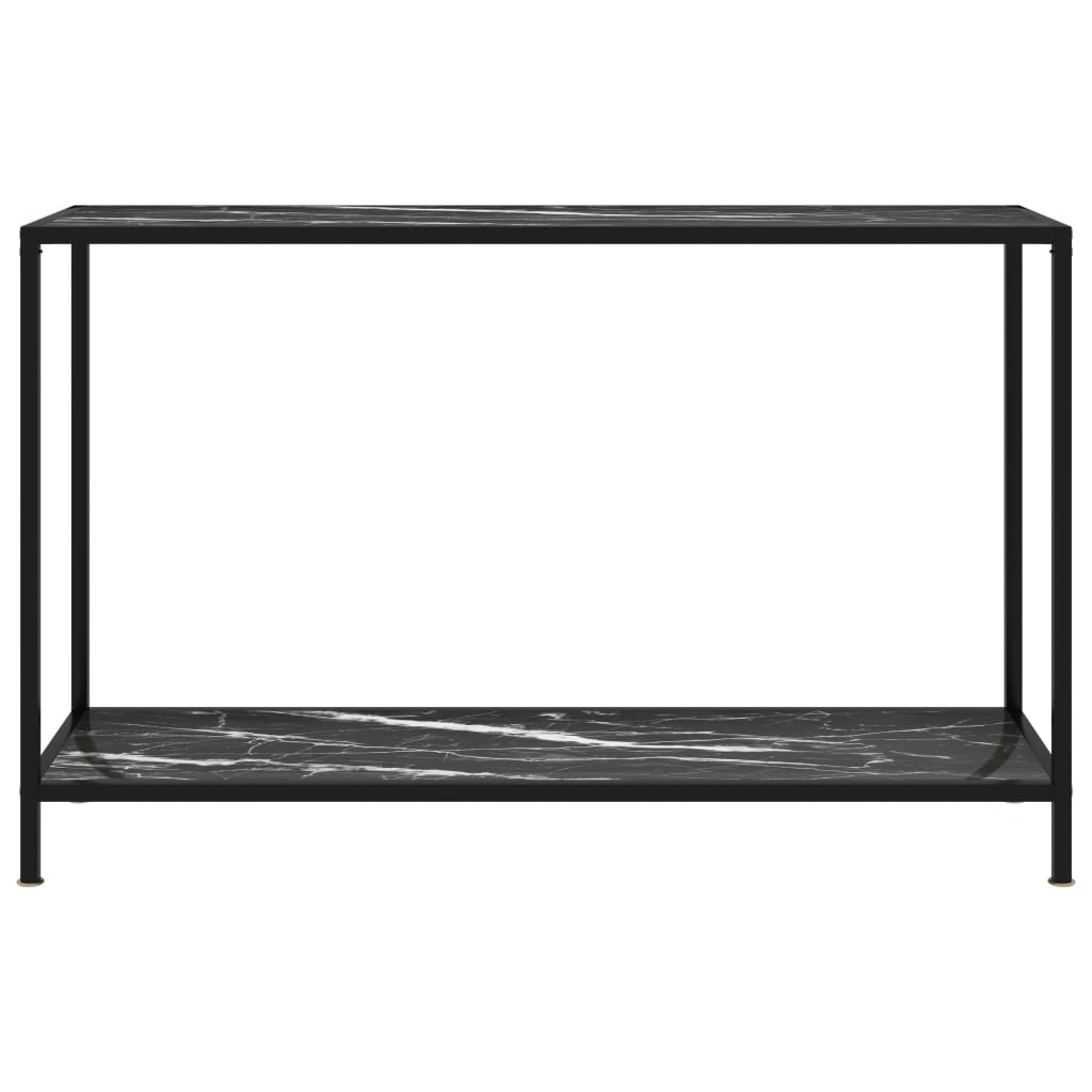 Konsolipöytä musta 120x35x75 cm karkaistu lasi - Sisustajankoti.fi