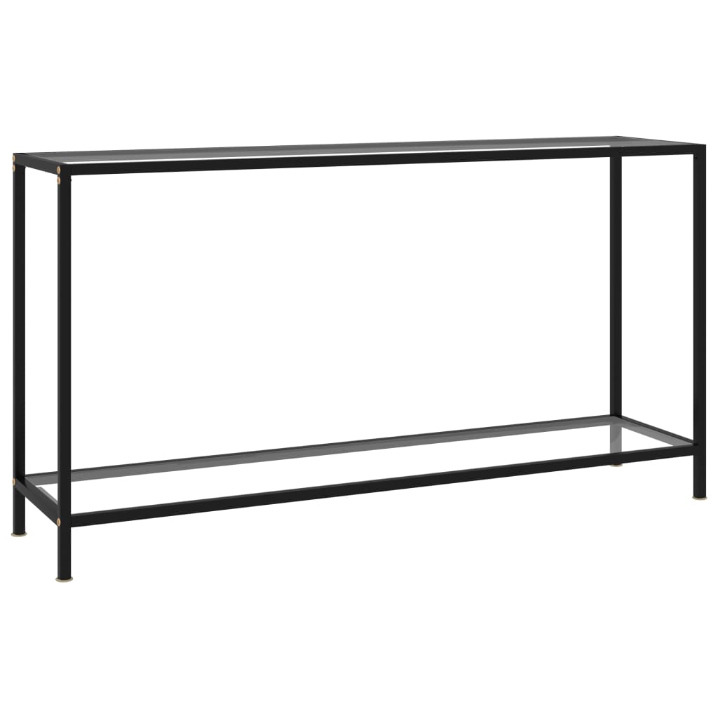Konsolipöytä läpinäkyvä 140x35x75 cm karkaistu lasi - Sisustajankoti.fi