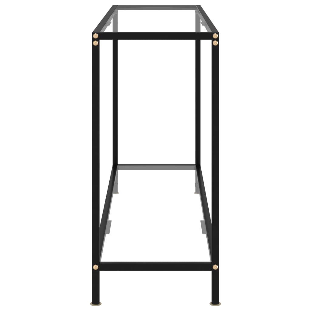 Konsolipöytä läpinäkyvä 140x35x75 cm karkaistu lasi - Sisustajankoti.fi