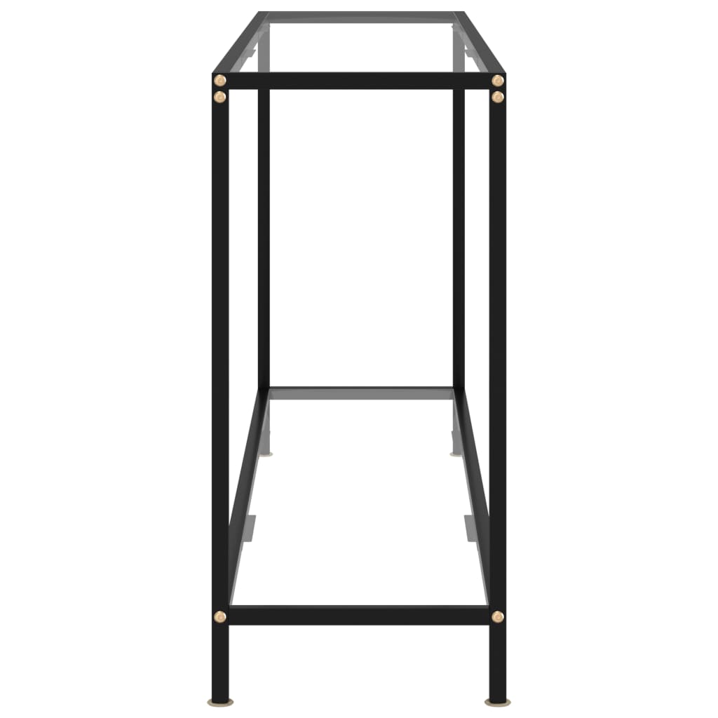 Konsolipöytä läpinäkyvä 160x35x75 cm karkaistu lasi - Sisustajankoti.fi