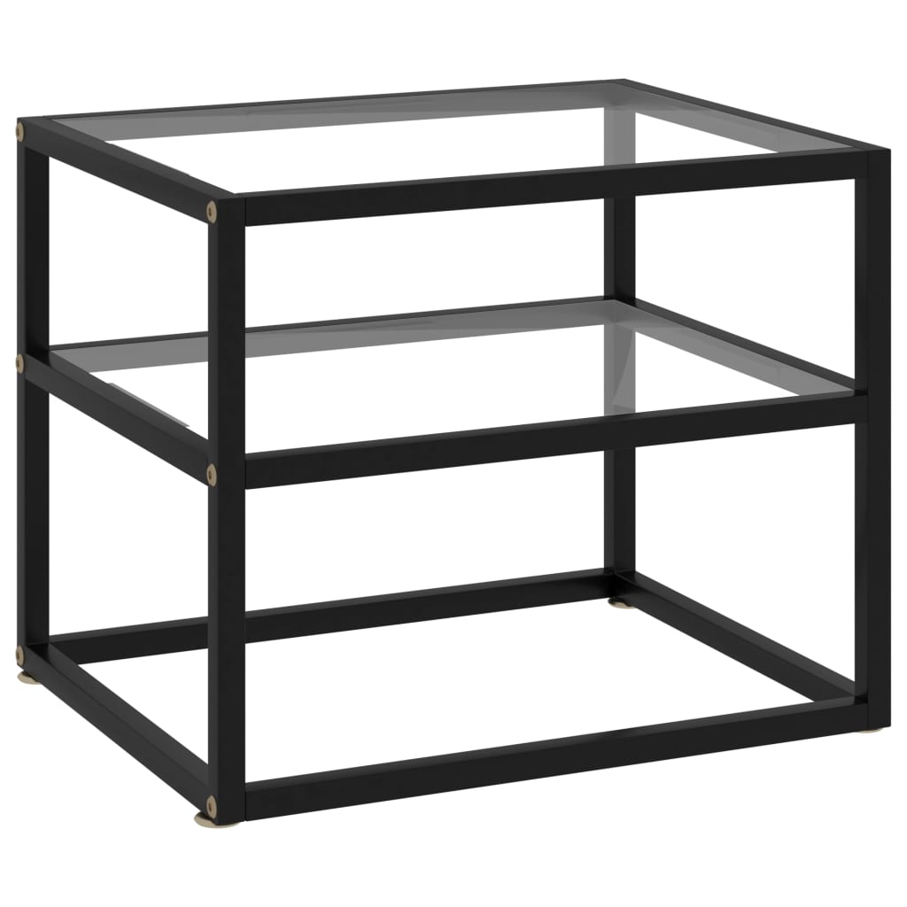 Konsolipöytä läpinäkyvä 50x40x40 cm karkaistu lasi - Sisustajankoti.fi