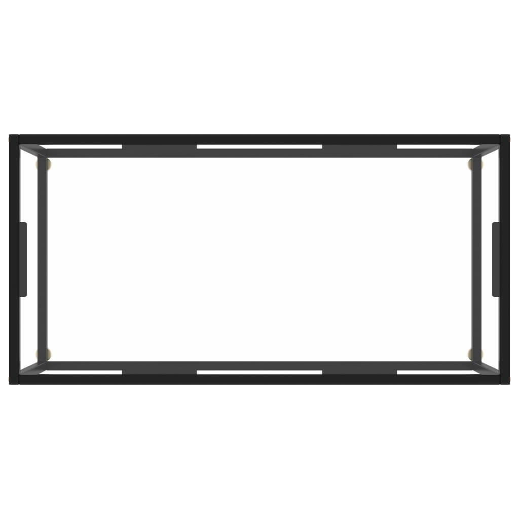 Sohvapöytä musta karkaistu lasi 100x50x35 cm - Sisustajankoti.fi