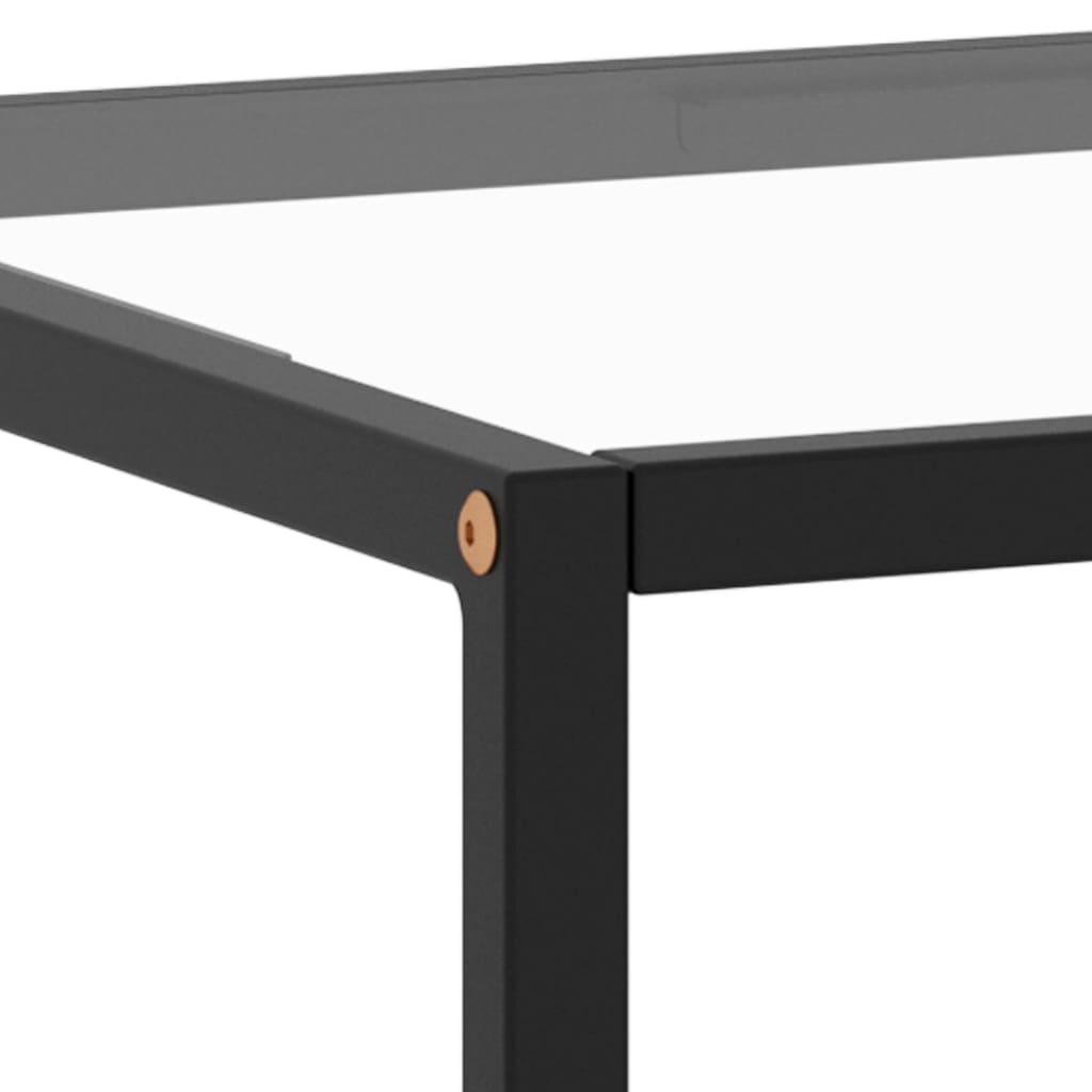 Sohvapöytä musta karkaistu lasi 100x50x35 cm - Sisustajankoti.fi