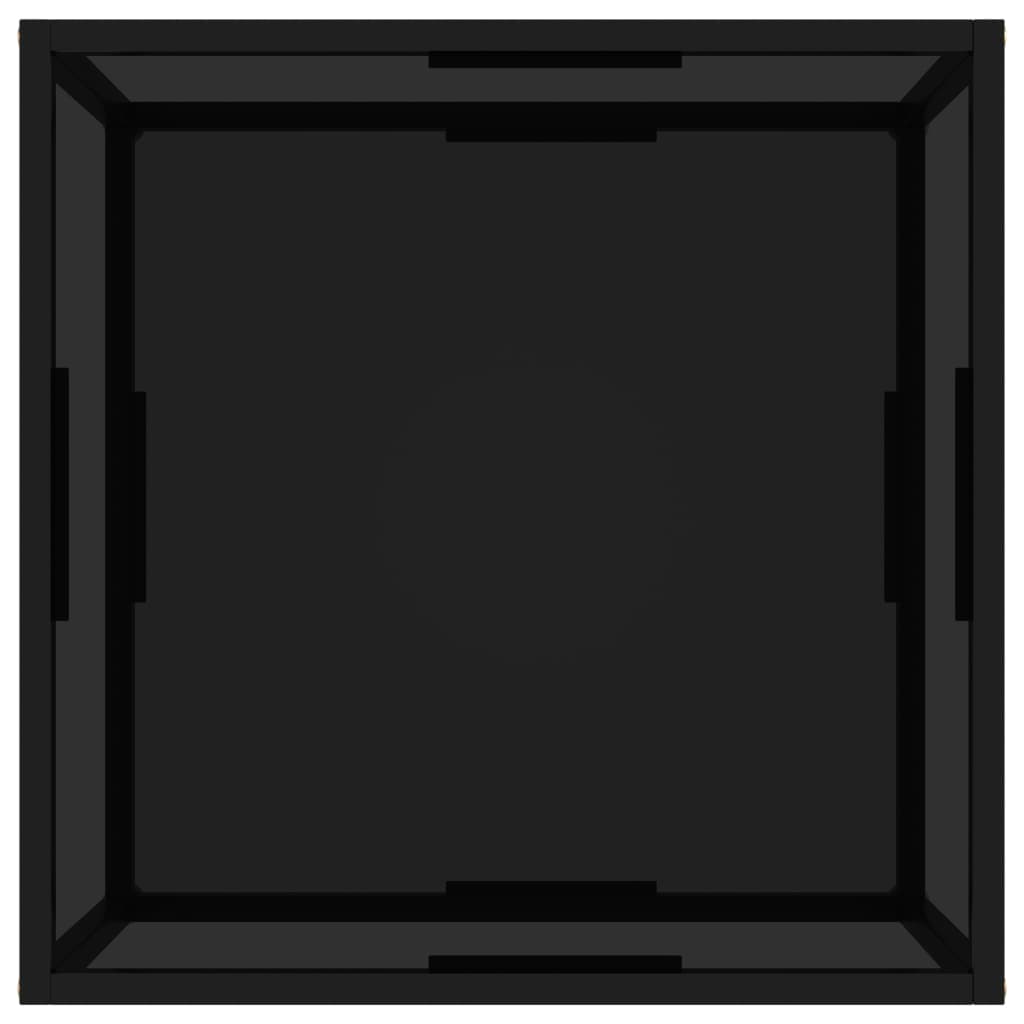 Sohvapöytä musta 60x60x35 cm karkaistu lasi - Sisustajankoti.fi