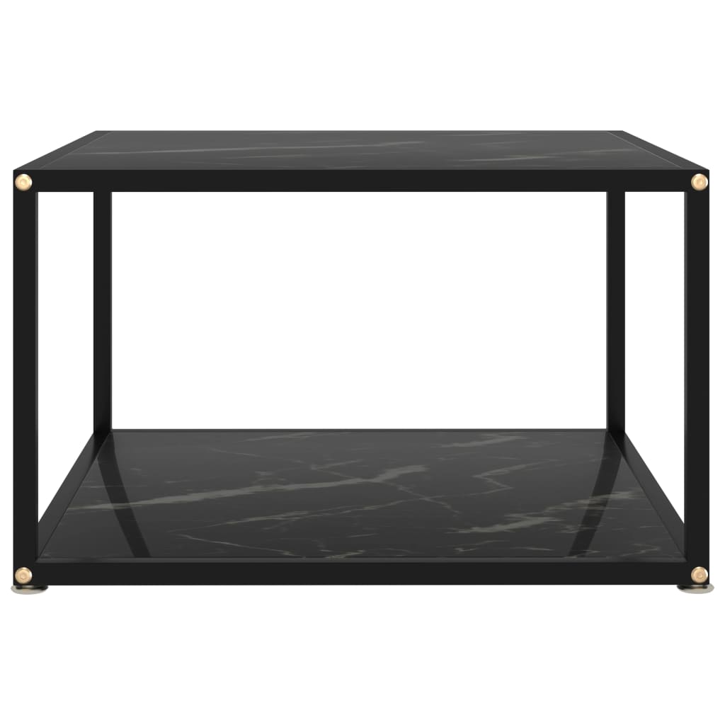 Sohvapöytä musta 60x60x35 cm karkaistu lasi - Sisustajankoti.fi