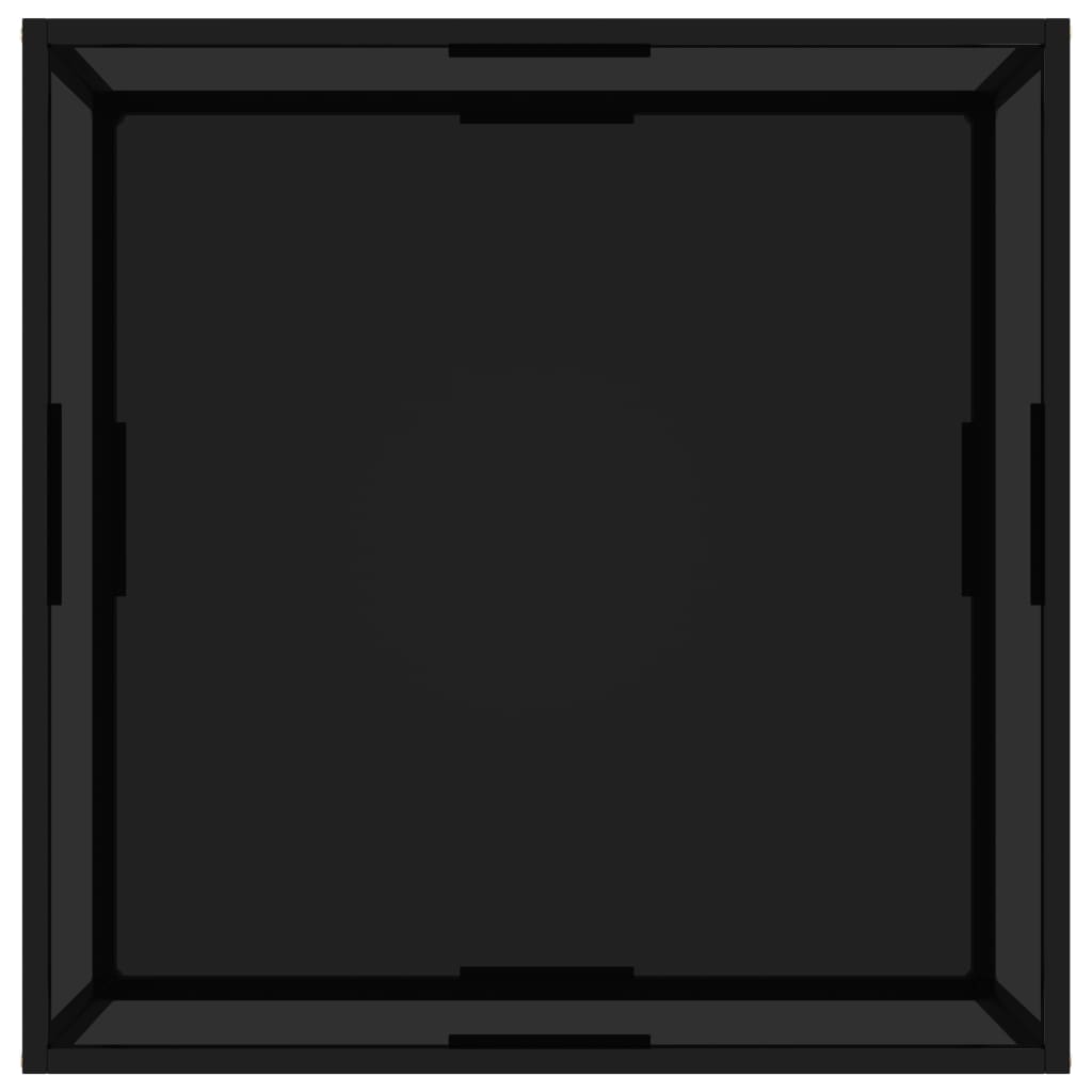 Sohvapöytä musta 80x80x35 cm karkaistu lasi - Sisustajankoti.fi