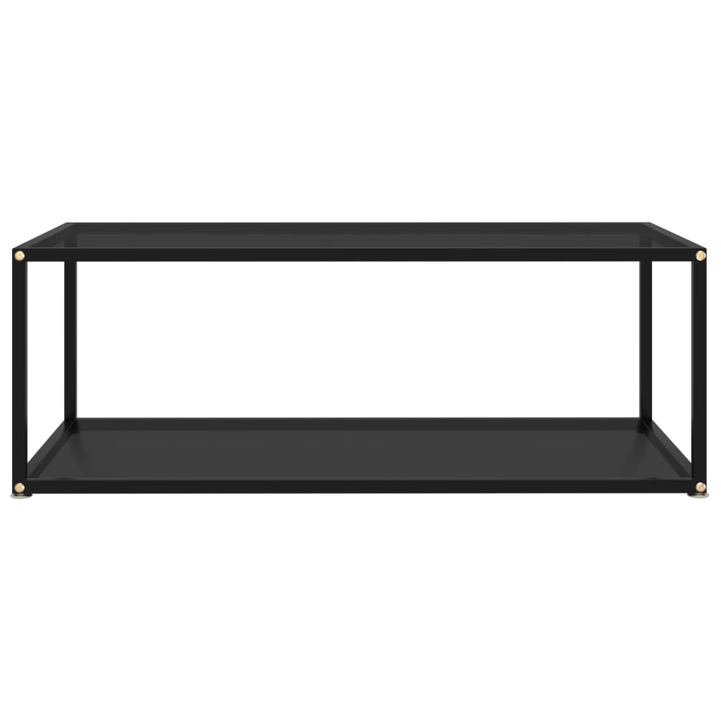 Sohvapöytä musta 100x50x35 cm karkaistu lasi - Sisustajankoti.fi